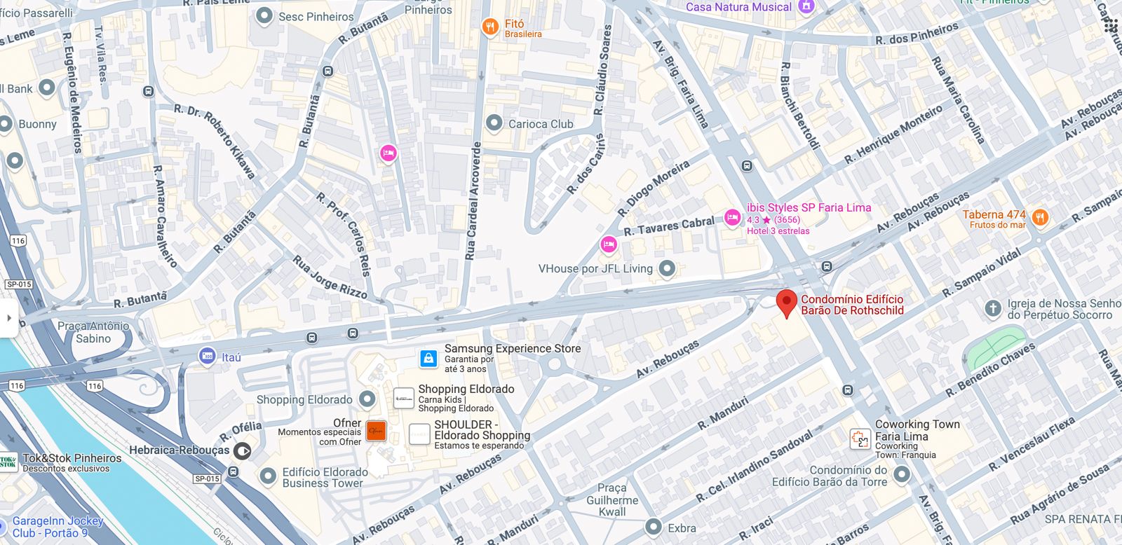 Mapa da localização da sede